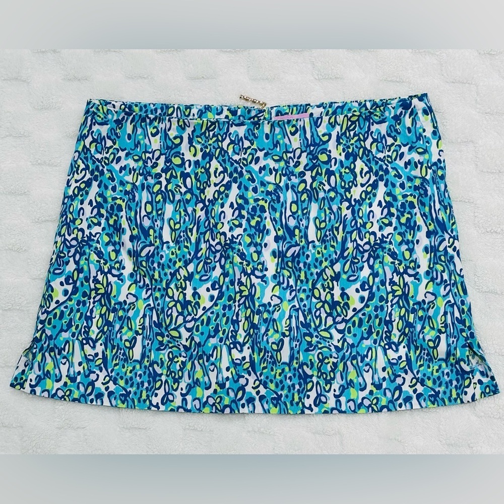 Lilly Pulitzer Ella Skort It's A Stretch Giraffes sz  14Bamboo zipper pull charm - Picture 2 of 11